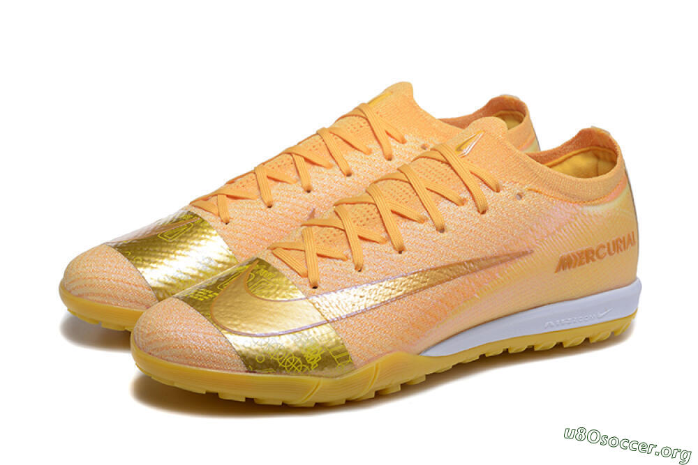 Nike Air Zoom Mercurial Vapor 16 Elite TF Football Shoes - Yellow/Gold/White 5