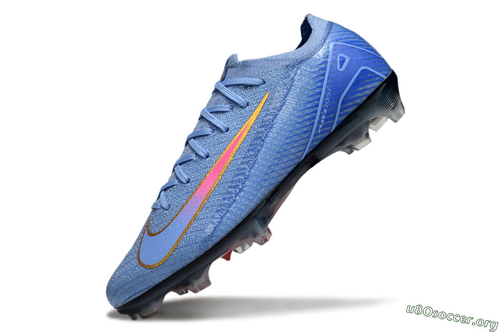 Nike Air Zoom Mercurial Vapor 16 Elite FG Football Boots - Blue/Pink/Gold 6