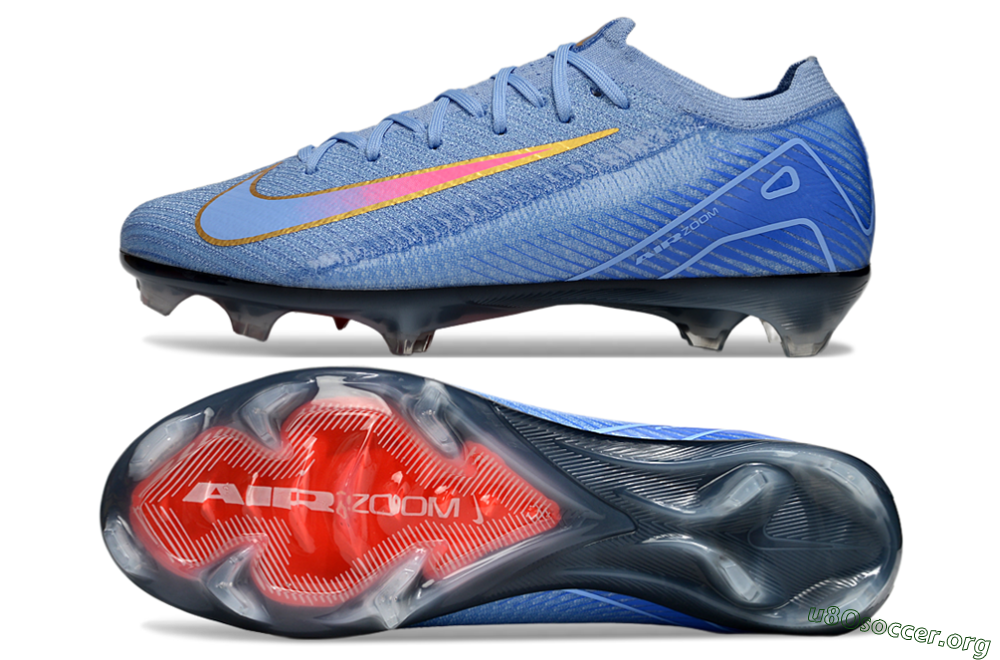 Nike Air Zoom Mercurial Vapor 16 Elite FG Football Boots - Blue/Pink/Gold 1