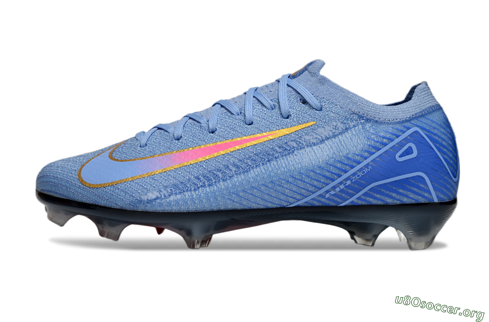Nike Air Zoom Mercurial Vapor 16 Elite FG Football Boots - Blue/Pink/Gold 3