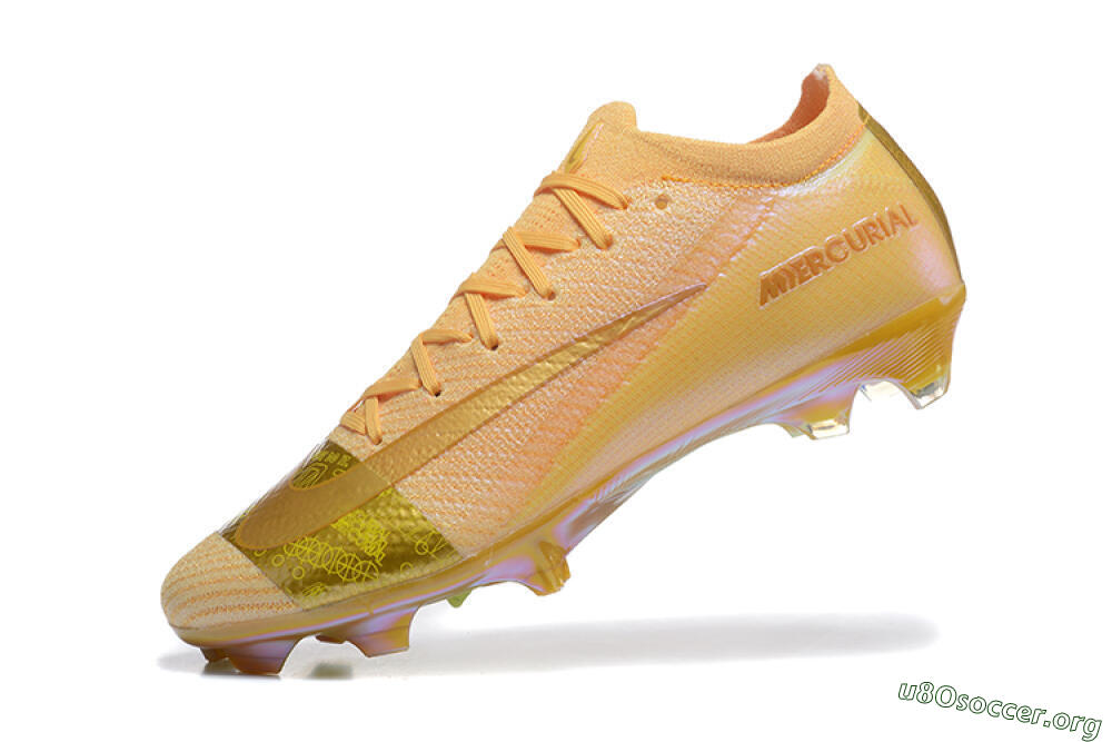 Nike Air Zoom Mercurial Vapor 16 Elite FG Football Boots - Yellow/Gold/White 8