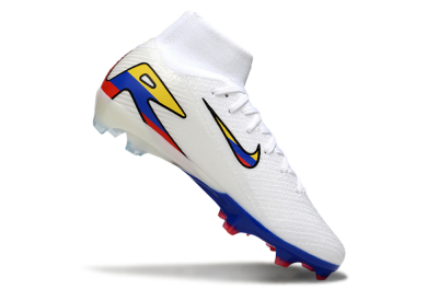 Nike Air Zoom Mercurial Superfly 10 Elite FG Football Boots - White/Yellow/Blue/Red