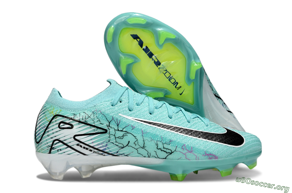 Nike Air Zoom Mercurial Vapor 16 Elite FG Football Boots - Blue/White/Black 2