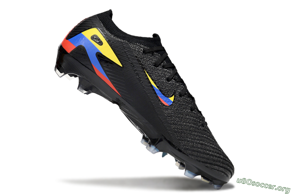 Nike Air Zoom Mercurial Vapor 16 Elite FG Football Boots - Black/Yellow/Blue/Red 5