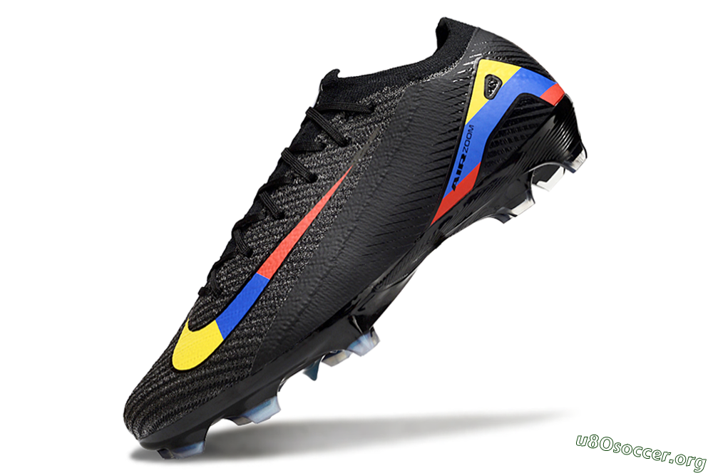 Nike Air Zoom Mercurial Vapor 16 Elite FG Football Boots - Black/Yellow/Blue/Red 6