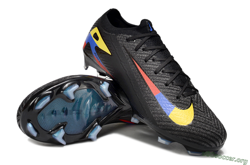 Nike Air Zoom Mercurial Vapor 16 Elite FG Football Boots - Black/Yellow/Blue/Red 4