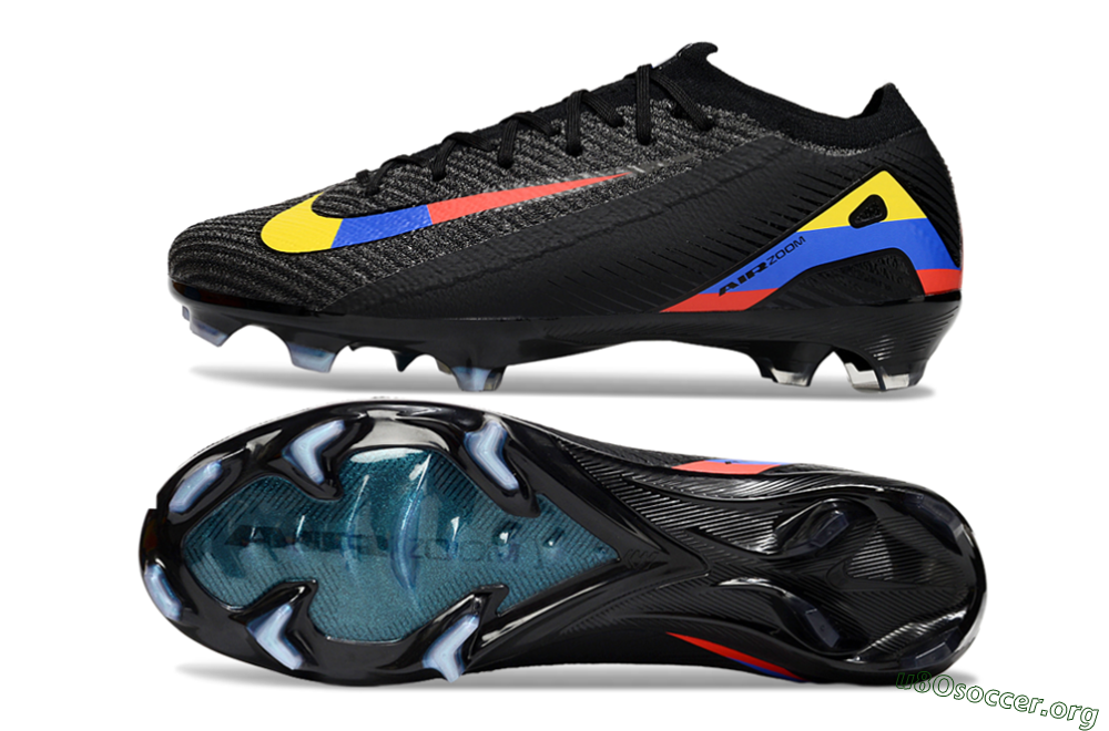 Nike Air Zoom Mercurial Vapor 16 Elite FG Football Boots - Black/Yellow/Blue/Red 1