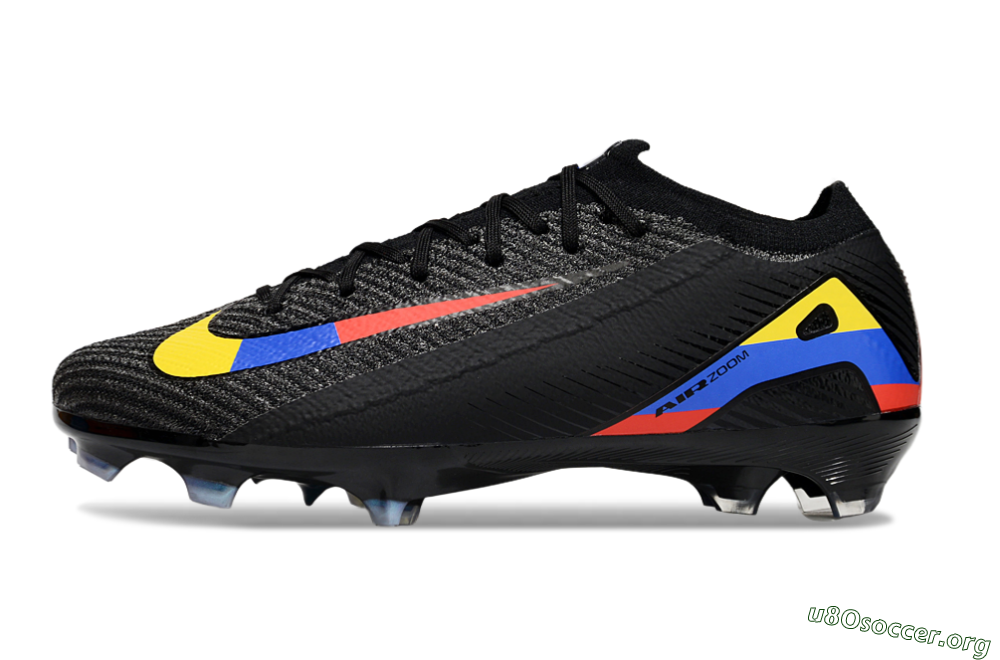 Nike Air Zoom Mercurial Vapor 16 Elite FG Football Boots - Black/Yellow/Blue/Red 3