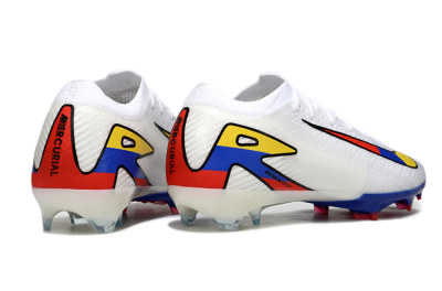 Nike Air Zoom Mercurial Vapor 16 Elite FG Football Boots - White/Yellow/Blue/Red