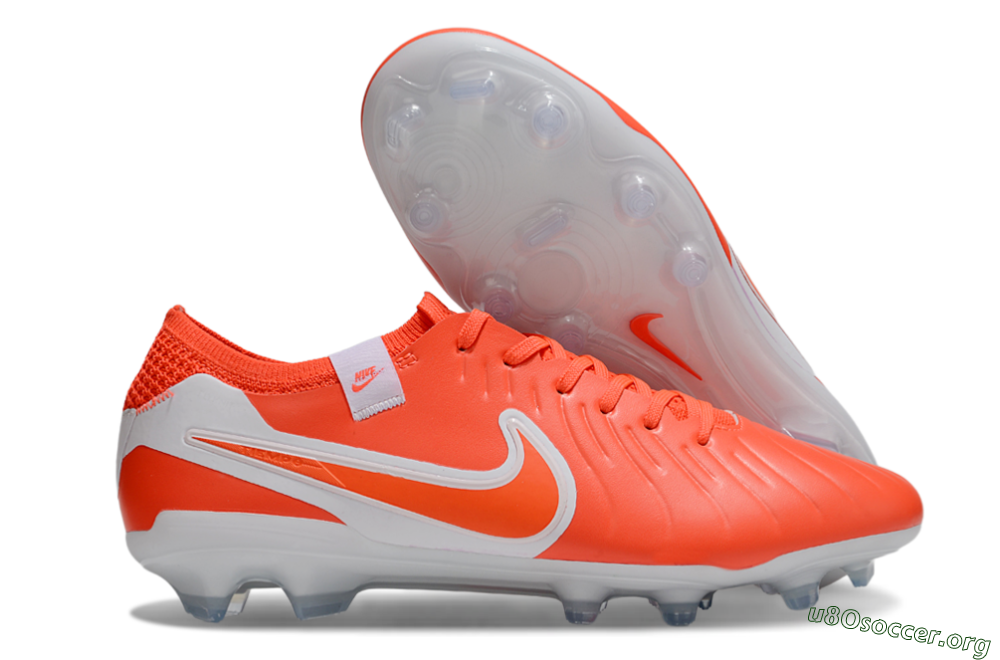 Nike Tiempo Legend 10 Elite FG Football Boots - Red/White 2