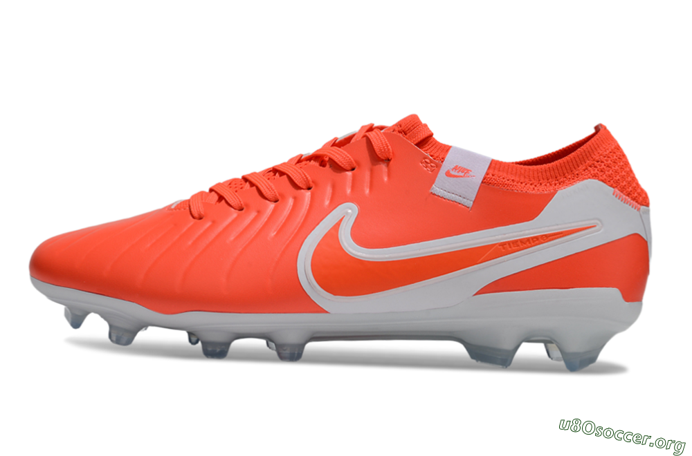 Nike Tiempo Legend 10 Elite FG Football Boots - Red/White 3