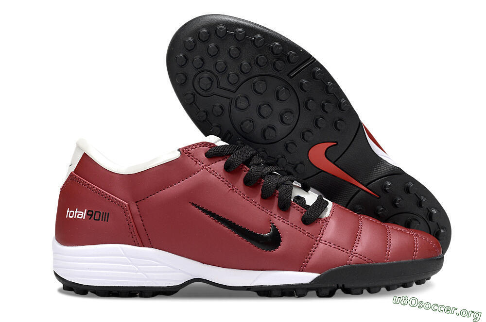 Nike Total 90 III TF Football Shoes - Red/Black/White 2