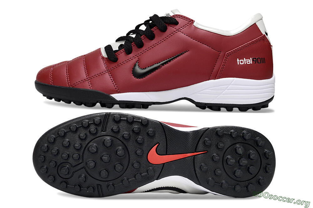 Nike Total 90 III TF Football Shoes - Red/Black/White 1