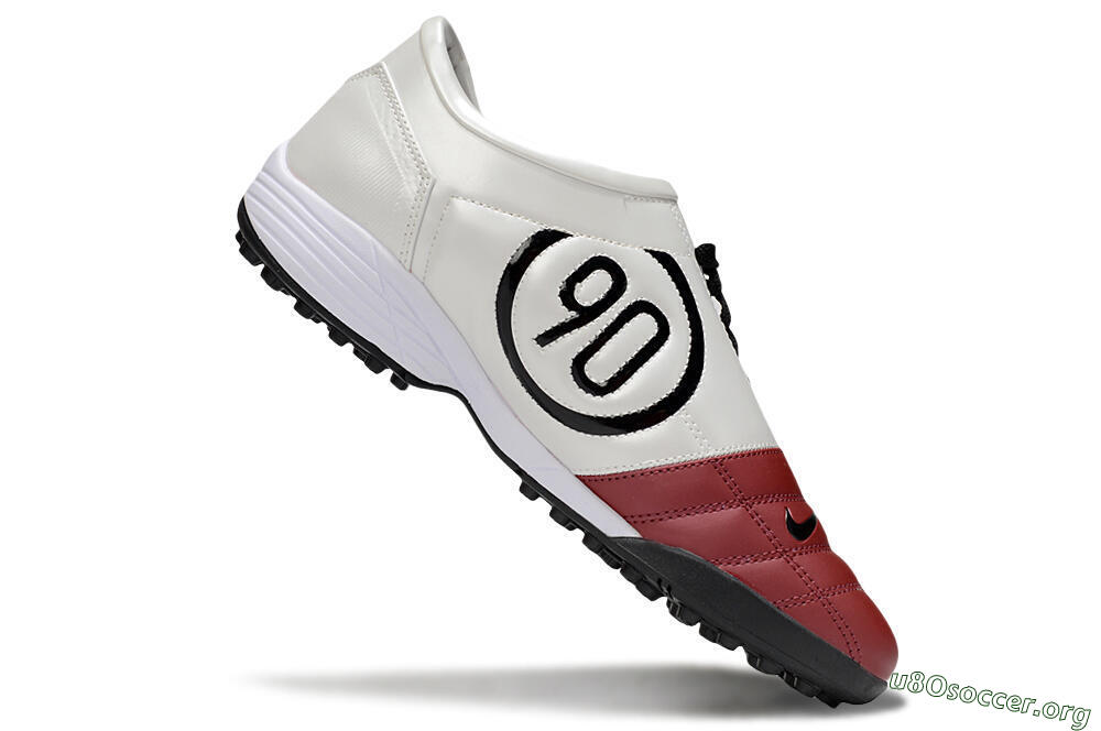 Nike Total 90 III TF Football Shoes - Red/Black/White 4