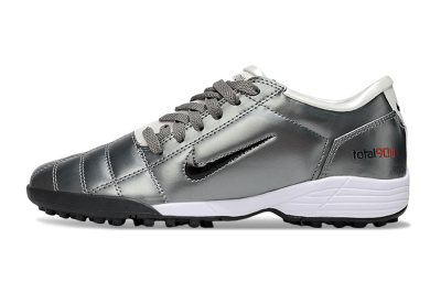 Nike Total 90 III TF Football Shoes - Silver/Black/White