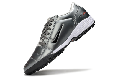 Nike Total 90 III TF Football Shoes - Silver/Black/White