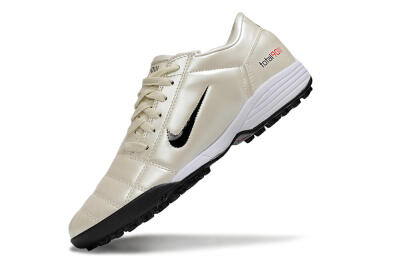 Nike Total 90 III TF Football Shoes - Beige/Black/White