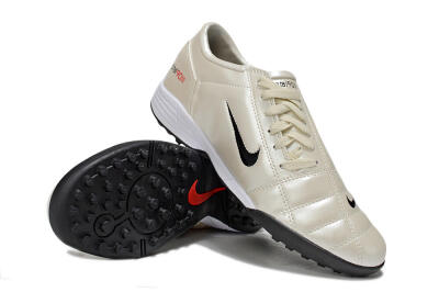 Nike Total 90 III TF Football Shoes - Beige/Black/White