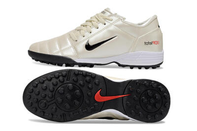 Nike Total 90 III TF Football Shoes - Beige/Black/White