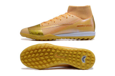 Nike Air Zoom Mercurial Superfly 10 Elite TF Football Shoes - Yellow/Gold/White