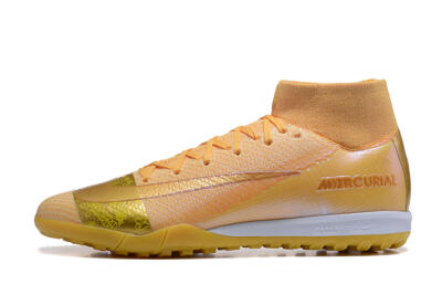 Nike Air Zoom Mercurial Superfly 10 Elite TF Football Shoes - Yellow/Gold/White