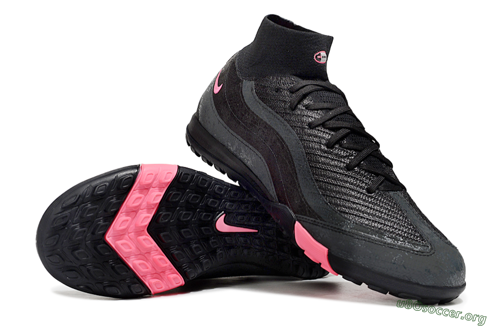 Nike Air Zoom Mercurial Superfly 10 Elite TF Football Shoes - Black/Grey/Pink 1