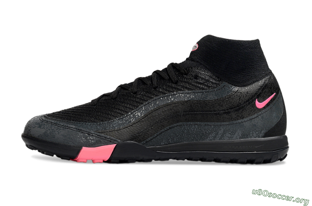 Nike Air Zoom Mercurial Superfly 10 Elite TF Football Shoes - Black/Grey/Pink 3