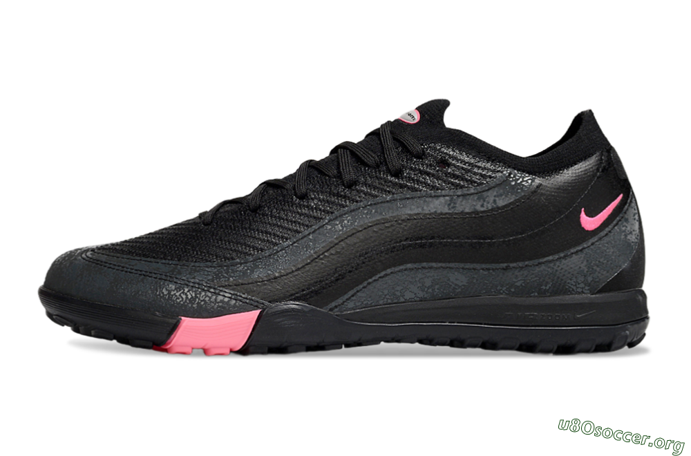 Nike Air Zoom Mercurial Vapor 16 Elite TF Football Shoes - Black/Grey/Pink 3
