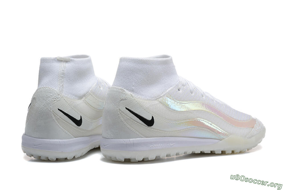 Nike Air Zoom Mercurial Superfly 10 Elite TF Football Shoes - White/Black 9