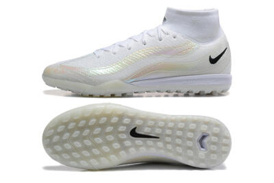 Nike Air Zoom Mercurial Superfly 10 Elite TF Football Shoes - White/Black