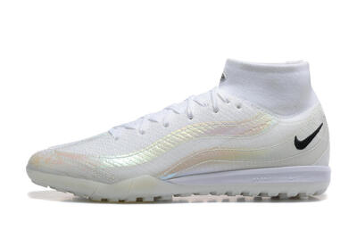 Nike Air Zoom Mercurial Superfly 10 Elite TF Football Shoes - White/Black