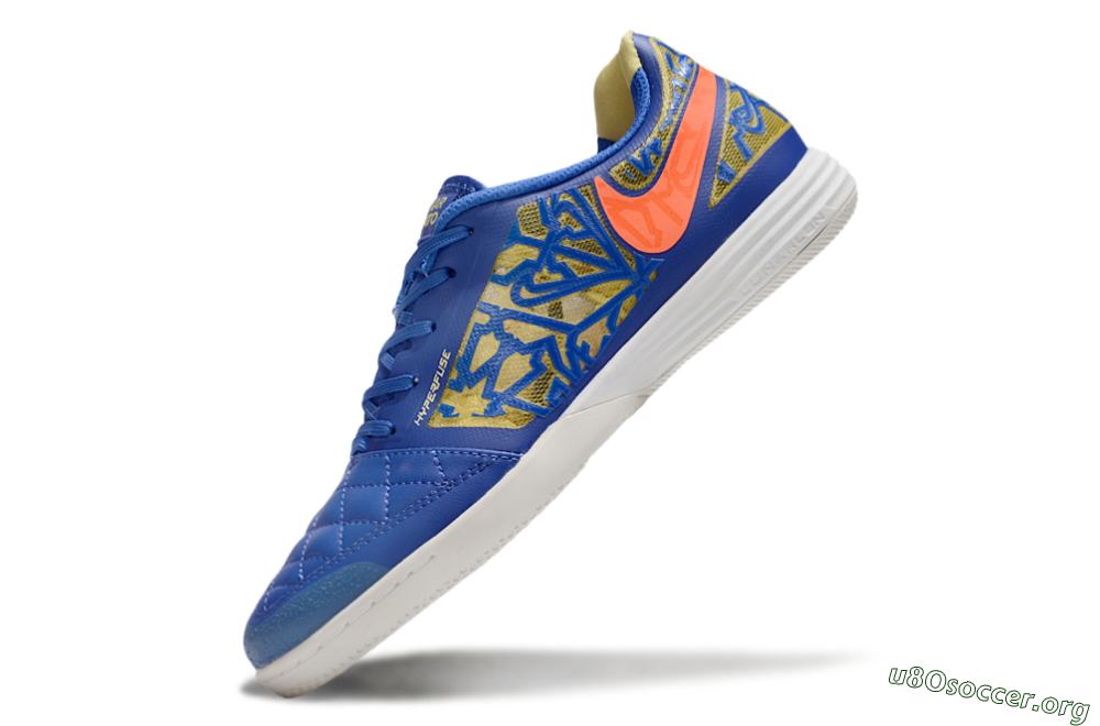 Nike Lunar Gato 2 IC Football Shoes - Blue/Gold/Red 6