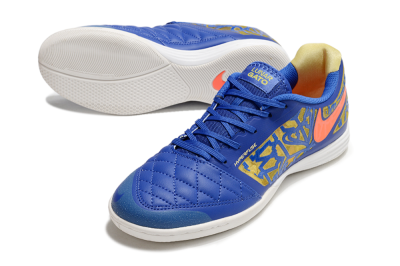 Nike Lunar Gato 2 IC Football Shoes - Blue/Gold/Red