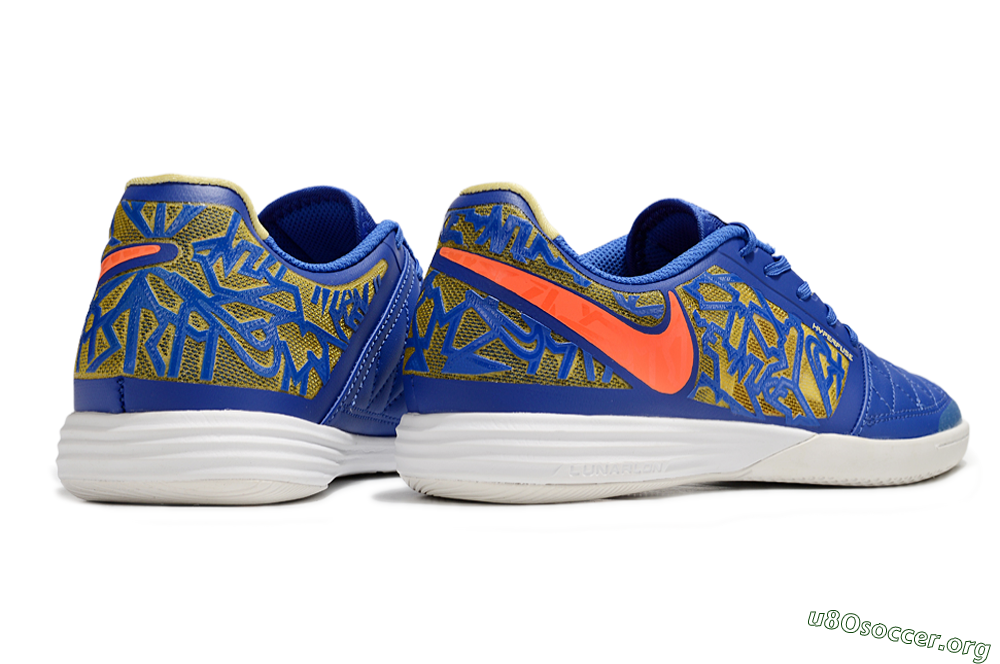 Nike Lunar Gato 2 IC Football Shoes - Blue/Gold/Red 7