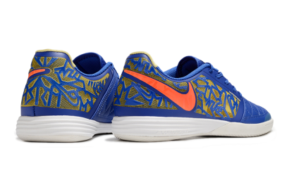 Nike Lunar Gato 2 IC Football Shoes - Blue/Gold/Red