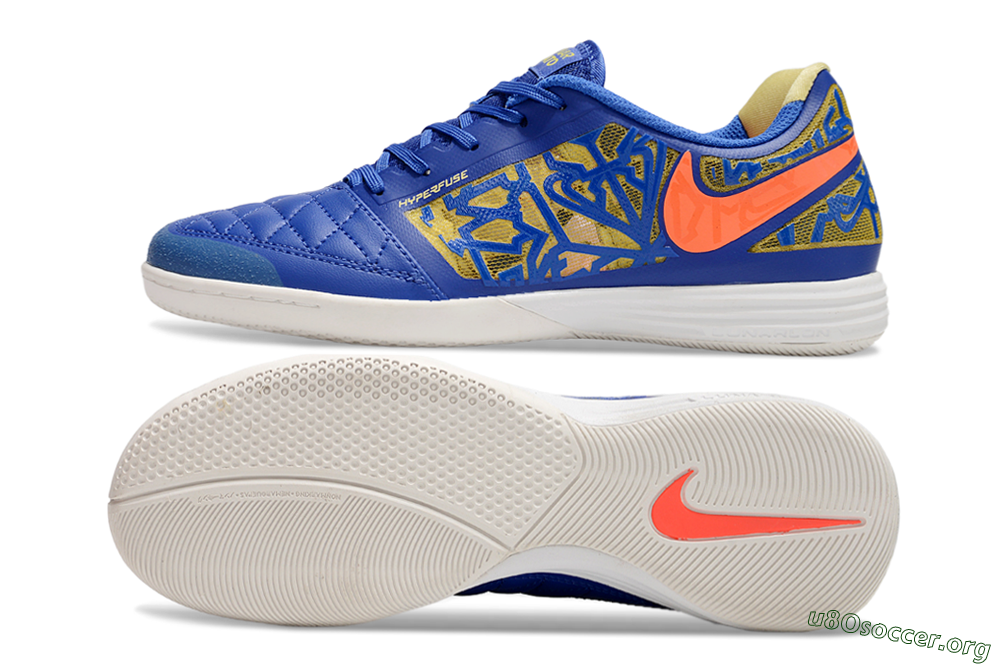 Nike Lunar Gato 2 IC Football Shoes - Blue/Gold/Red 1
