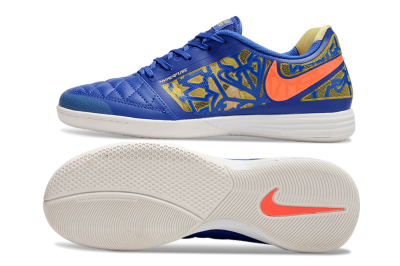 Nike Lunar Gato 2 IC Football Shoes - Blue/Gold/Red