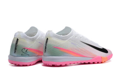 Nike Air Zoom Mercurial Vapor 16 Elite TF Football Shoes - White/Black/Pink