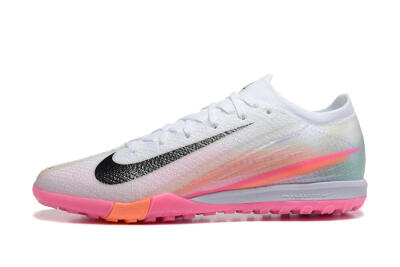 Nike Air Zoom Mercurial Vapor 16 Elite TF Football Shoes - White/Black/Pink