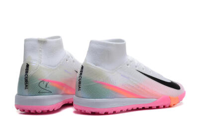Nike Air Zoom Mercurial Superfly 10 Elite TF Football Shoes - White/Black/Pink