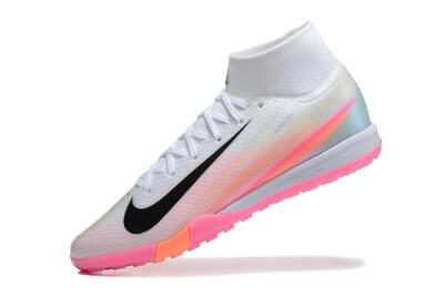 Nike Air Zoom Mercurial Superfly 10 Elite TF Football Shoes - White/Black/Pink