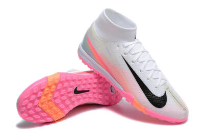 Nike Air Zoom Mercurial Superfly 10 Elite TF Football Shoes - White/Black/Pink