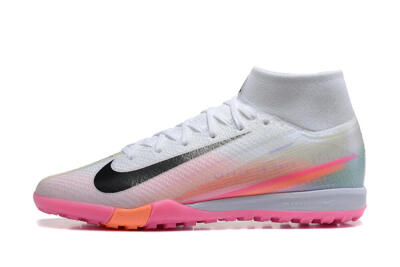 Nike Air Zoom Mercurial Superfly 10 Elite TF Football Shoes - White/Black/Pink