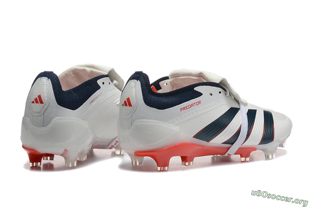 Adidas Predator 25 Elite Foldover Tongue FG Football Boots - Beige/Blue/Red 9