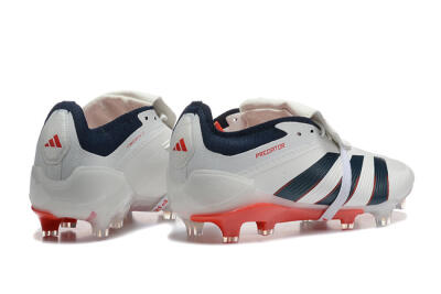 Adidas Predator 25 Elite Foldover Tongue FG Football Boots - Beige/Blue/Red