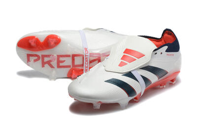 Adidas Predator 25 Elite Foldover Tongue FG Football Boots - Beige/Blue/Red