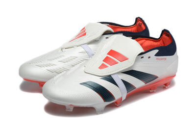 Adidas Predator 25 Elite Foldover Tongue FG Football Boots - Beige/Blue/Red