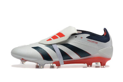 Adidas Predator 25 Elite Foldover Tongue FG Football Boots - Beige/Blue/Red