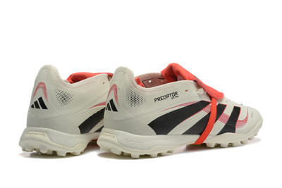 Adidas Predator 25 Elite Foldover Tongue TF Football Shoes - Beige/Black/Red