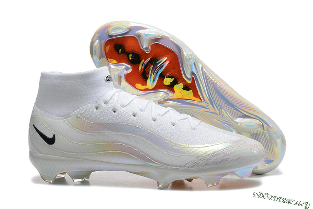Nike Air Zoom Mercurial Superfly 10 Elite FG Football Boots - White/Black 2